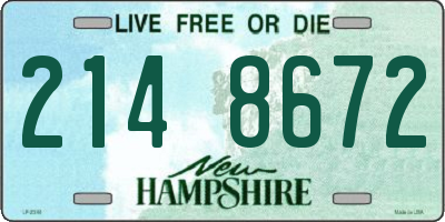 NH license plate 2148672