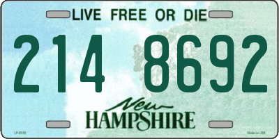 NH license plate 2148692