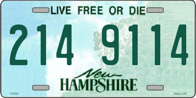 NH license plate 2149114