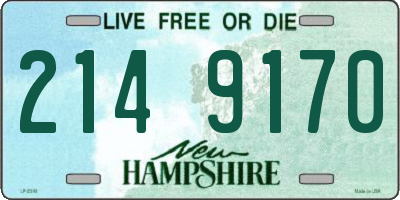 NH license plate 2149170