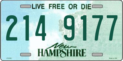 NH license plate 2149177