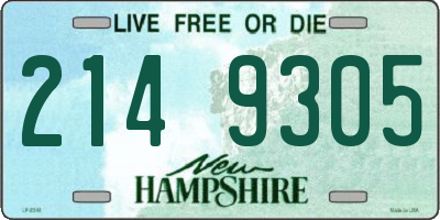 NH license plate 2149305