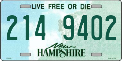 NH license plate 2149402
