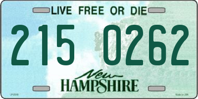 NH license plate 2150262