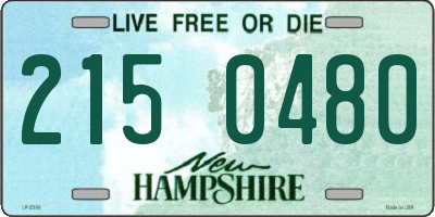 NH license plate 2150480