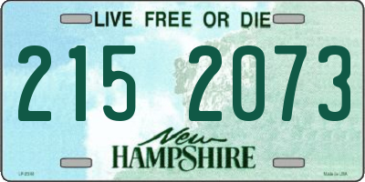 NH license plate 2152073