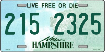 NH license plate 2152325
