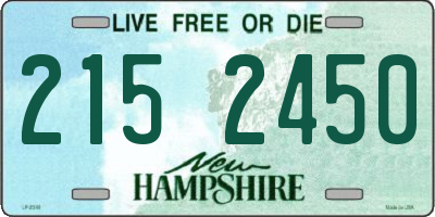 NH license plate 2152450