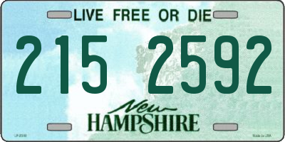 NH license plate 2152592