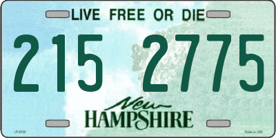 NH license plate 2152775