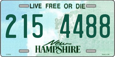NH license plate 2154488