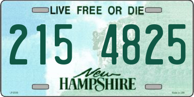 NH license plate 2154825