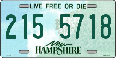 NH license plate 2155718