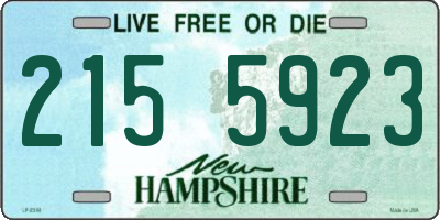 NH license plate 2155923