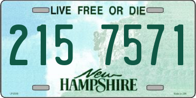 NH license plate 2157571