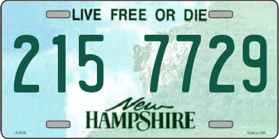 NH license plate 2157729