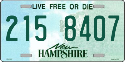 NH license plate 2158407