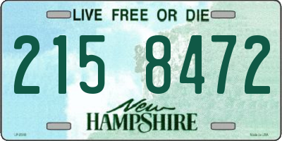 NH license plate 2158472