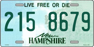 NH license plate 2158679