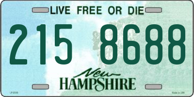 NH license plate 2158688
