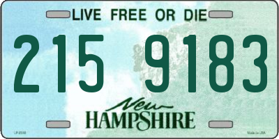 NH license plate 2159183
