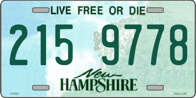 NH license plate 2159778