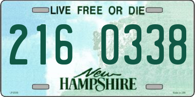 NH license plate 2160338