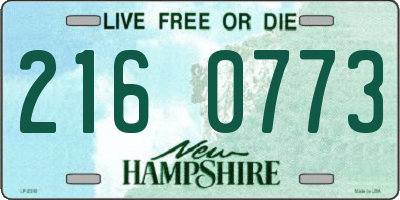 NH license plate 2160773