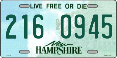 NH license plate 2160945