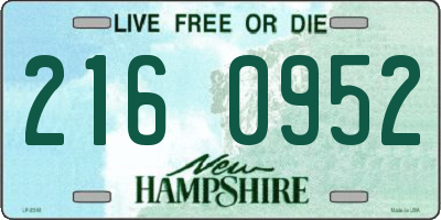 NH license plate 2160952