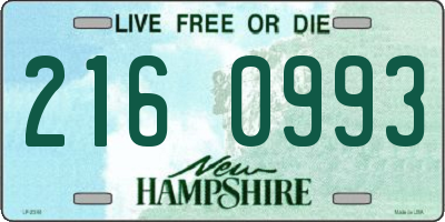 NH license plate 2160993