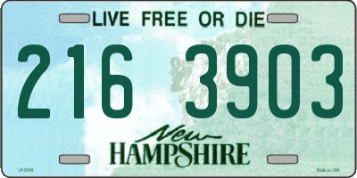 NH license plate 2163903