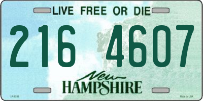 NH license plate 2164607