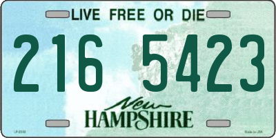 NH license plate 2165423