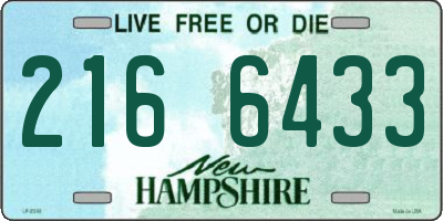 NH license plate 2166433