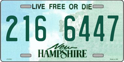 NH license plate 2166447