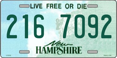 NH license plate 2167092