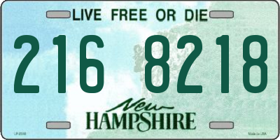 NH license plate 2168218