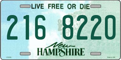 NH license plate 2168220