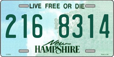 NH license plate 2168314