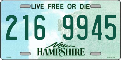 NH license plate 2169945