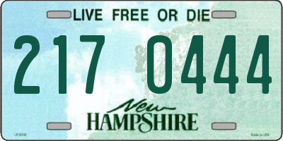 NH license plate 2170444