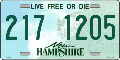 NH license plate 2171205