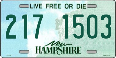 NH license plate 2171503