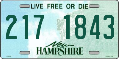 NH license plate 2171843