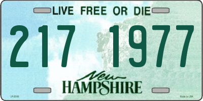 NH license plate 2171977