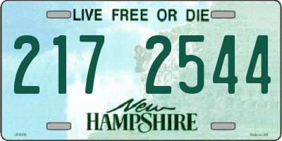 NH license plate 2172544