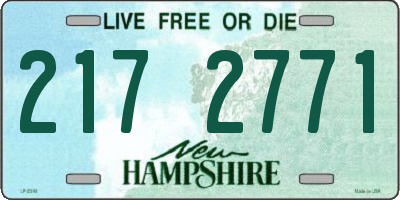NH license plate 2172771