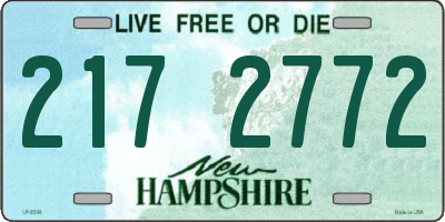 NH license plate 2172772