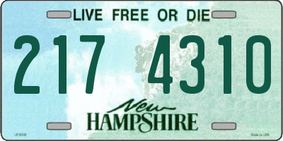 NH license plate 2174310